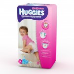 Подгузники-трусики для девочек, Huggies (Хаггис) 13-17 кг р. 5 №15 литл волкерс конвениенс