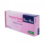 Нипертен Комби, таблетки 10 мг+10 мг 28 шт