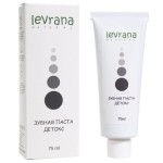Зубная паста, Levrana natural (Леврана нейчерал) 75 мл Детокс черная